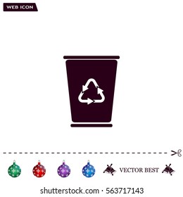 ballot box web icon. vector design