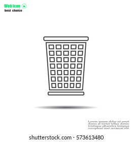 ballot box web icon. vector design