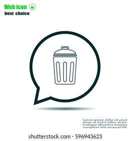 ballot box web icon. vector design