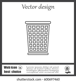 ballot box web icon. vector design