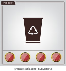 ballot box web icon. vector design