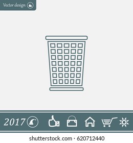 ballot box web icon. vector design