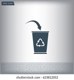 ballot box web icon. vector design