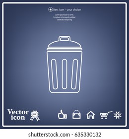 ballot box web icon. vector design