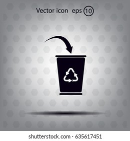 ballot box web icon. vector design