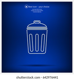 ballot box web icon. vector design