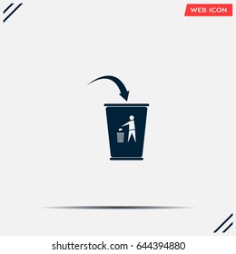 ballot box web icon. vector design