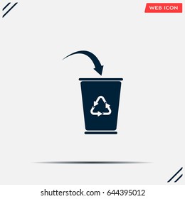 ballot box web icon. vector design