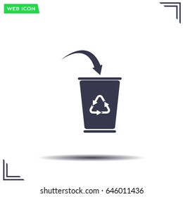 ballot box web icon. vector design