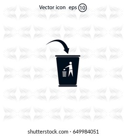 ballot box web icon. vector design
