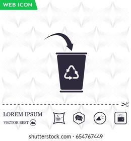 ballot box web icon. vector design