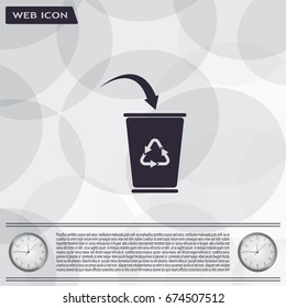 ballot box web icon. vector design