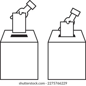 Ballot boxes and lottery boxes that can be used for various purposes such as elections, applications, lotteries, lotteries, etc.