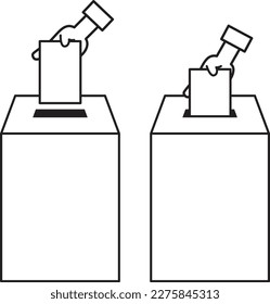 Ballot boxes and lottery boxes that can be used for various purposes such as elections, applications, lotteries, lotteries, etc.