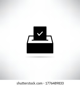 icono de la casilla de verificación de la casilla de verificación de votos