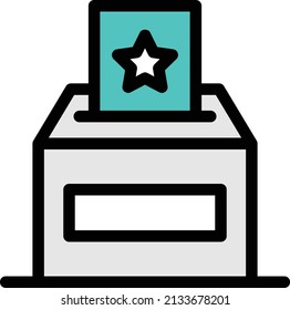 ballot for election.vote box for democracy.box used for polling.place for voters.