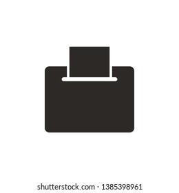 Ballot, electronic vector icon. Simple element illustration from UI concept. Ballot, electronic vector icon. Finance concept vector illustration.