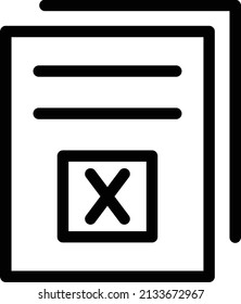 ballot icon with background.box in election for polling or voting of candidates in election.thin line icon