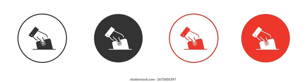 Wahlsymbol für Logo, Vektorsymbol für Design