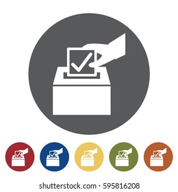 Ballot  icon set.Vector illustration
