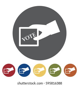 Ballot  icon set.Vector illustration
