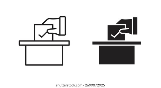Ballot icon simple flat trend modern graphic design abstract logotype