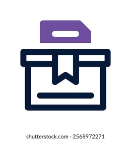 ballot icon. vector dual tone icon for your website, mobile, presentation, and logo design.