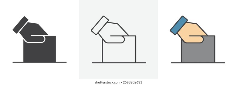 Ballot icons pack for website designs