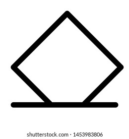 Ballot paper - traditional voting system isolated on the white background