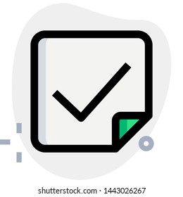 ballot paper voting with checkmark, election paper.