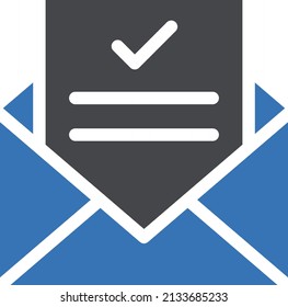 ballot vector glyph color icon