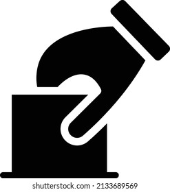 ballot vector glyph flat icon
