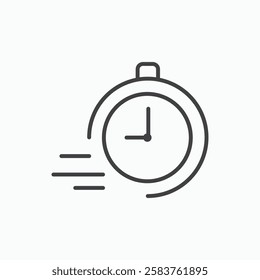 Ballot vector icon isolated in black line