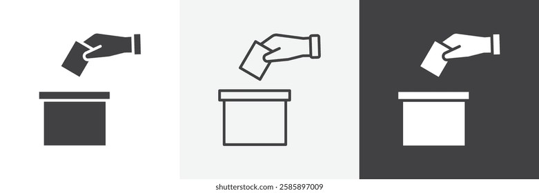 Ballot vector icons collection graphic designs for ui designs