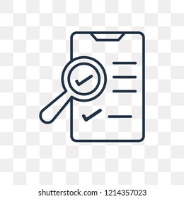 Ballot vector outline icon isolated on transparent background, high quality linear Ballot transparency concept can be used web and mobile