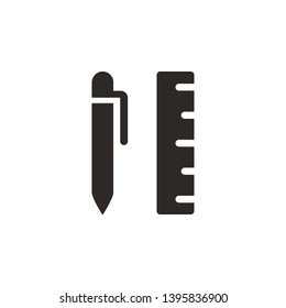 Ballpeen, ruler, scale icon - Vector. Simple element illustration from UI concept. Ballpeen, ruler, scale icon - Vector. Infographic concept vector illustration. on white background