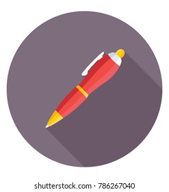 
Ballpen Flat Colored Icon
