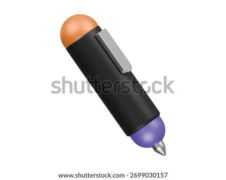 ballpen icon 3d illustration render