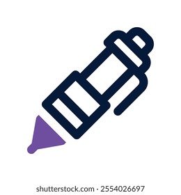 ballpen icon. vector dual tone icon for your website, mobile, presentation, and logo design.