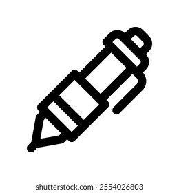 ballpen icon. vector line icon for your website, mobile, presentation, and logo design.