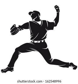 ballplayer, silhouette