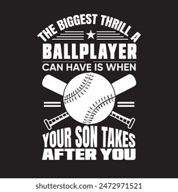  Ballplayer slogan typography graphic-design illustration vector, t-shirt print, sport, vintage