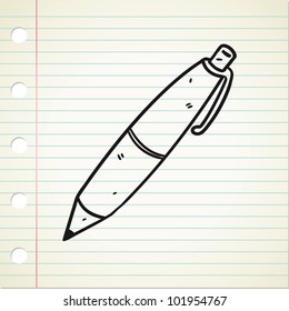 ballpoint in doodle style