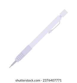 Ballpoint Flat Illustration. Clean Icon Design Element on Isolated White Background
