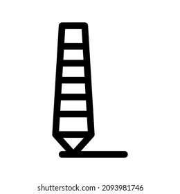 icono de punto de balancín o logotipo símbolo de signo aislado ilustración vectorial - iconos vectoriales de estilo negro de alta calidad
