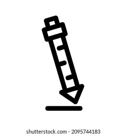 ballpoint icon or logo isolated sign symbol vector illustration - high quality black style vector icons
