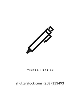 Ballpoint Line Icon. Editable Stroke