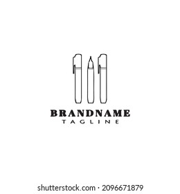 icono de diseño de dibujos animados logotipo de punto de partida icono ilustración de vector aislado negro