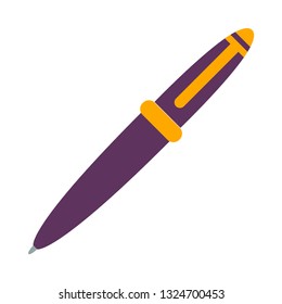 ballpoint pen flat icon.You can be used ballpoint pen icon for several purposes like: websites, UI, UX, print templates, presentation templates, promotional materials, web and mobile phone apps