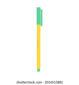 Pluma de punto de enlace Ilustración vectorial plana en fondo blanco